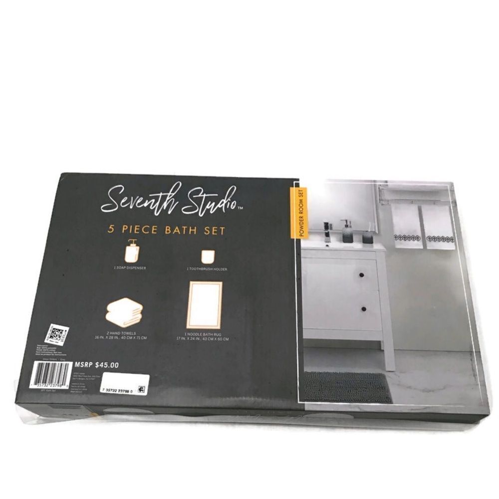 Macy’s Seventh Studio five piece bath set - Picture 4 of 5